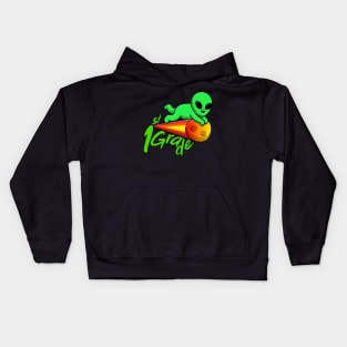 first grade alien Kids Hoodie